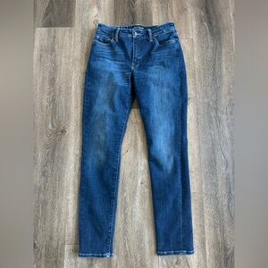 Lucky Brand Dark Blue Straight Leg Jeans, Hayden Skinny.  Women’s size 2/26